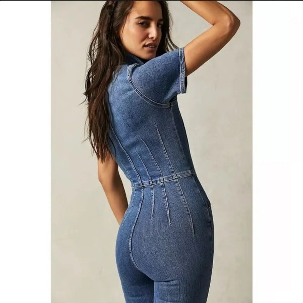 Free People Jayde Flare Jumpsuit - Picture 3 of 4